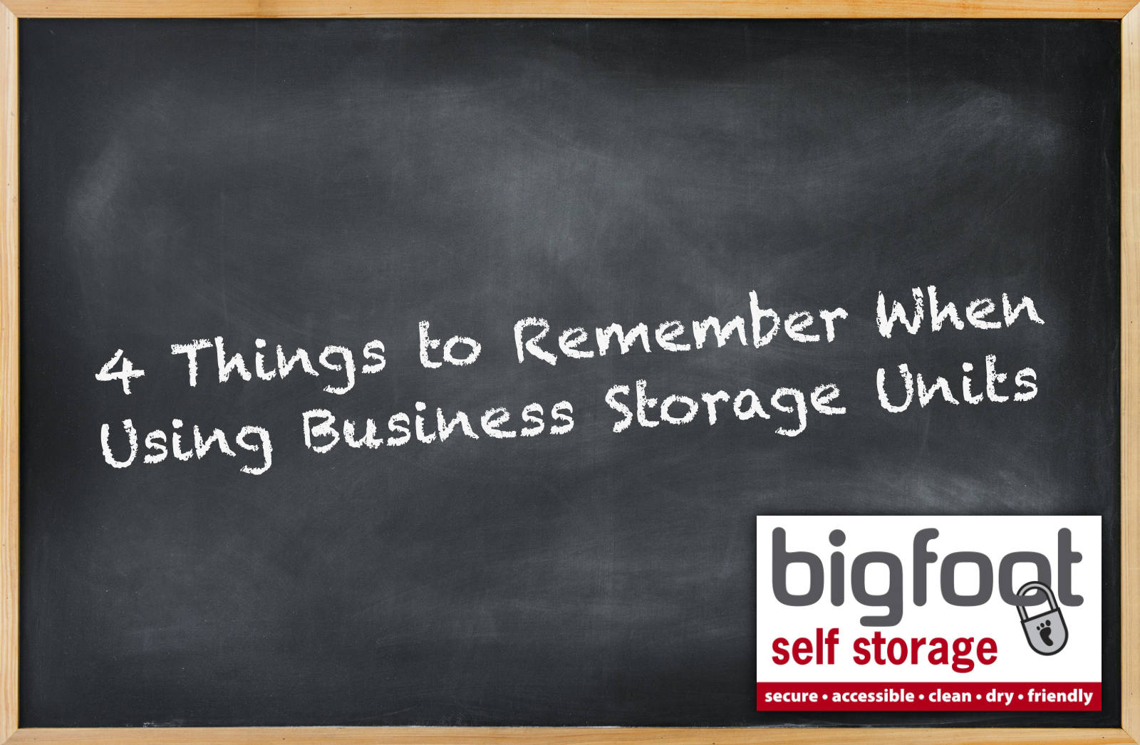 4 things to remember when using business storage units