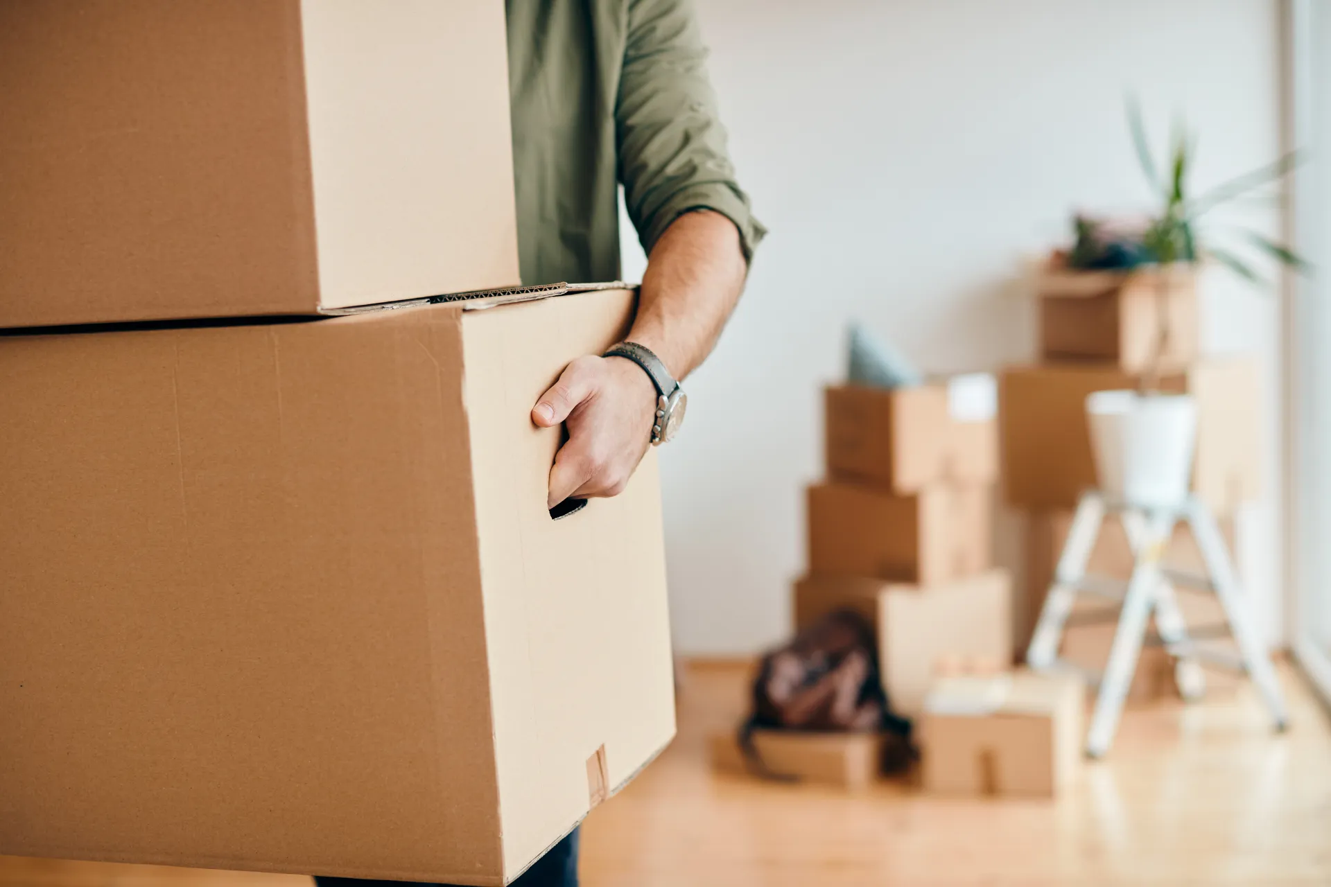 Temporary storage during a house move